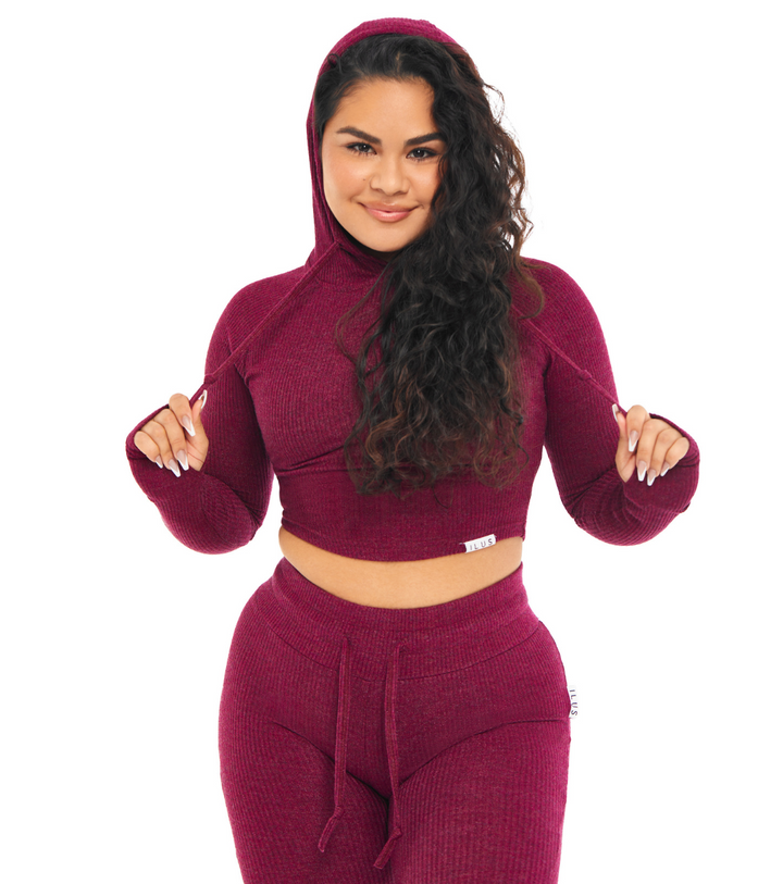 LOUNGE CROPPED HOODIE