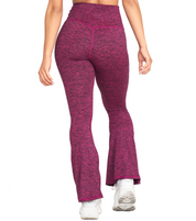 CINCHED CROSS OVER FLARE LEGGINGS in