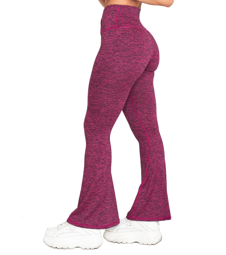 CINCHED CROSS OVER FLARE LEGGINGS