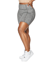 ALLURE HEATHER ENHANCED ZIPPER SHORTS
