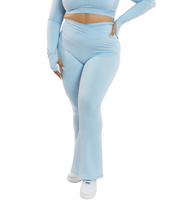 CINCHED CROSS OVER FLARE LEGGINGS in