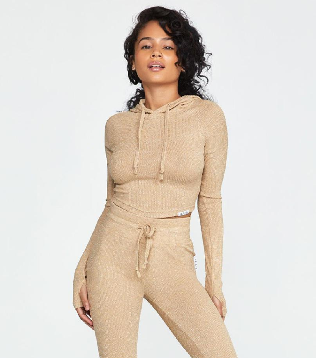 LOUNGE CROPPED HOODIE