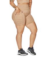 ALLURE HEATHER ENHANCED ZIPPER SHORTS