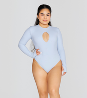 EXPOSED REVERSIBLE LONG SLEEVE BODYSUIT