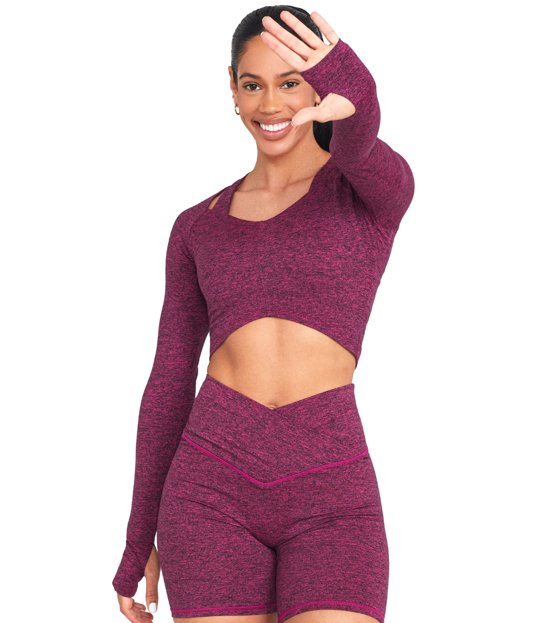 CINCH ALLURE CROSS-OVER CROP TOP