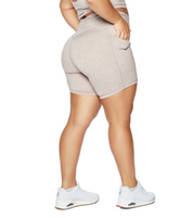 ALLURE HEATHER ENHANCED ZIPPER SHORTS