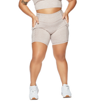 ALLURE HEATHER ENHANCED ZIPPER SHORTS