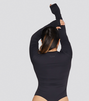 EXPOSED REVERSIBLE LONG SLEEVE BODYSUIT
