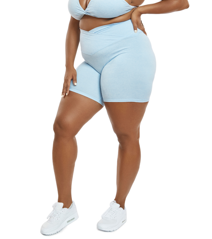 CINCHED CROSS OVER SHORTS