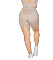 ALLURE HEATHER ENHANCED ZIPPER SHORTS