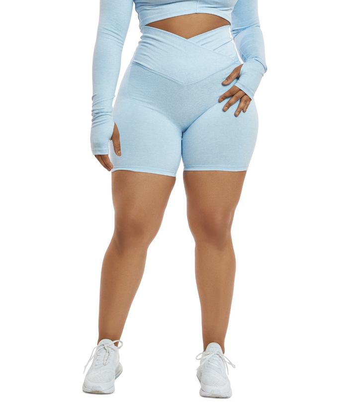 CINCHED CROSS OVER SHORTS