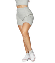 ALLURE HEATHER ENHANCED ZIPPER SHORTS