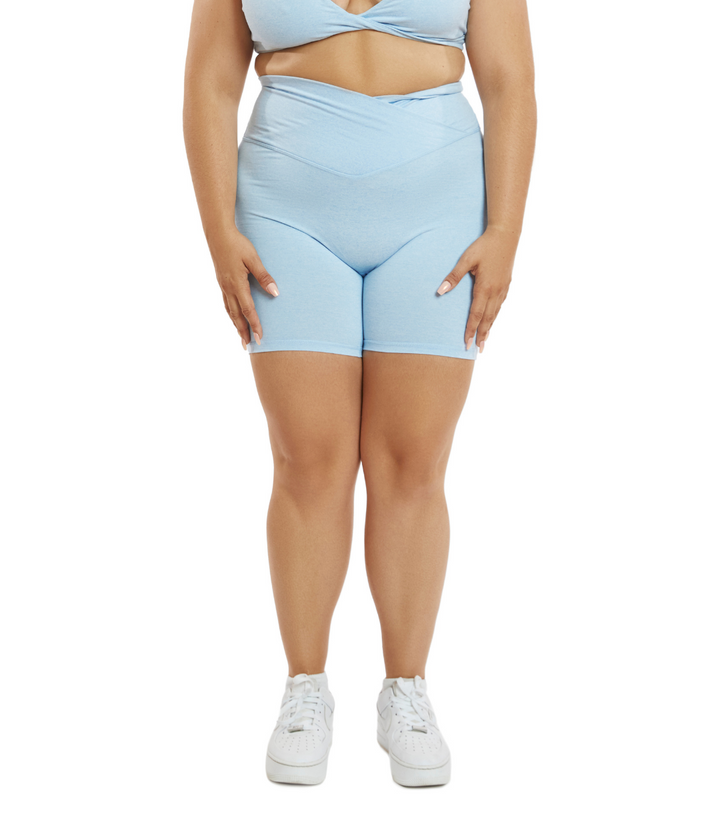 CINCHED CROSS OVER SHORTS
