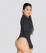 EXPOSED REVERSIBLE LONG SLEEVE BODYSUIT