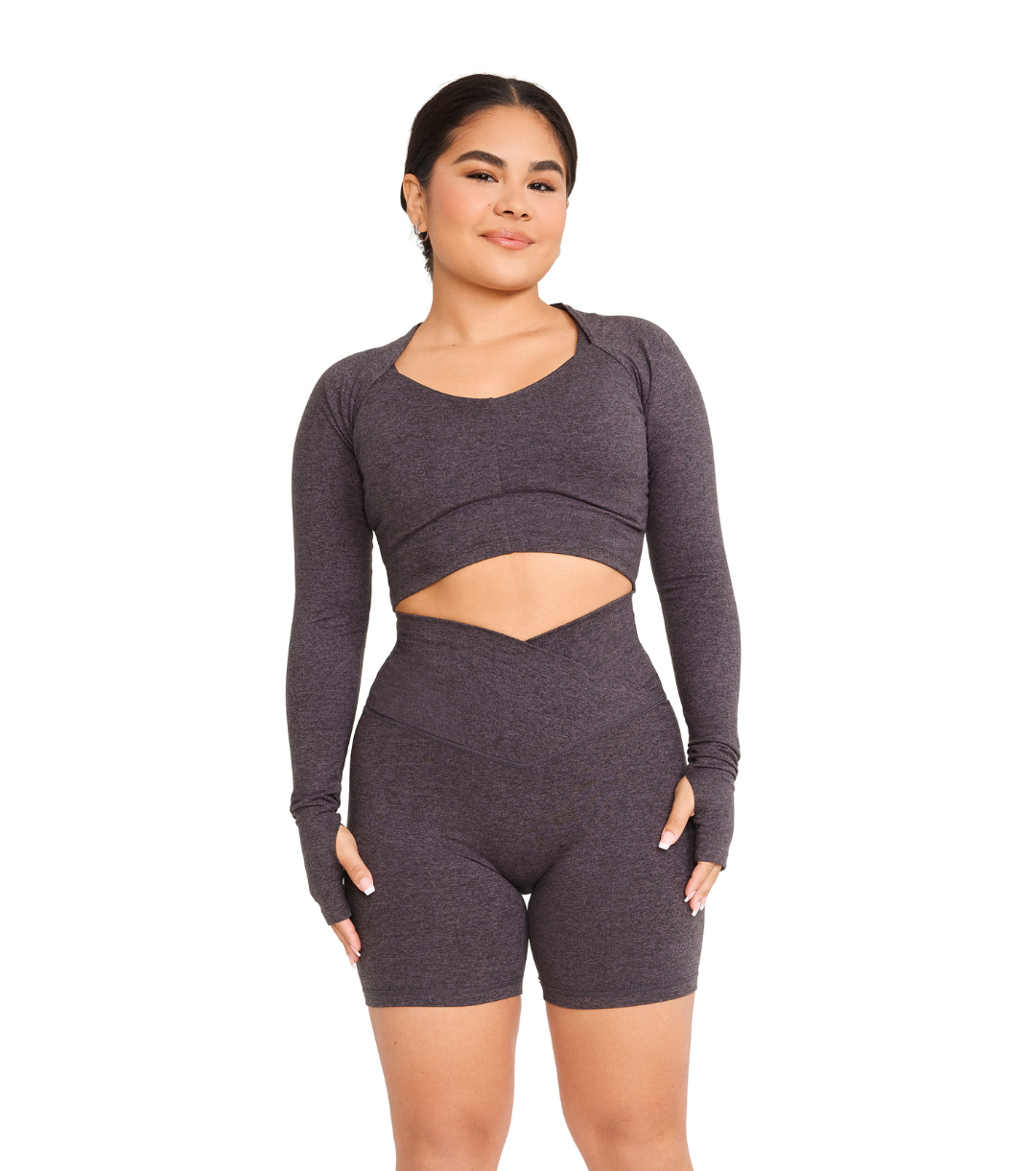 CINCH ALLURE CROSS-OVER CROP TOP