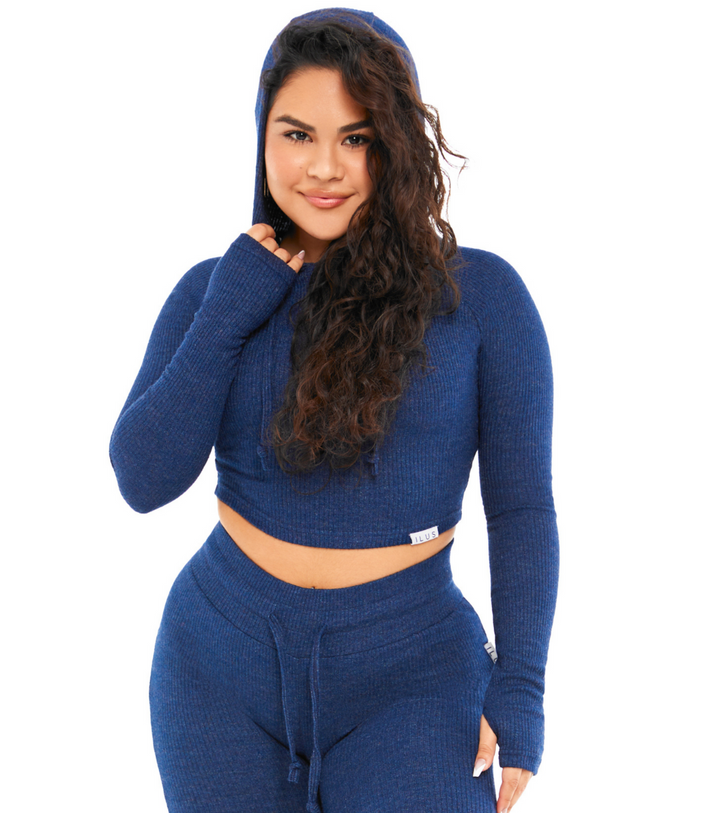 LOUNGE CROPPED HOODIE