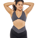 LINEAR CINCH TWIST BRA