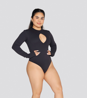 EXPOSED REVERSIBLE LONG SLEEVE BODYSUIT