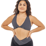 LINEAR CINCH TWIST BRA
