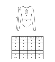 EXPOSED REVERSIBLE LONG SLEEVE BODYSUIT