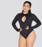 EXPOSED REVERSIBLE LONG SLEEVE BODYSUIT
