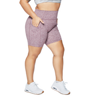ALLURE HEATHER ENHANCED ZIPPER SHORTS
