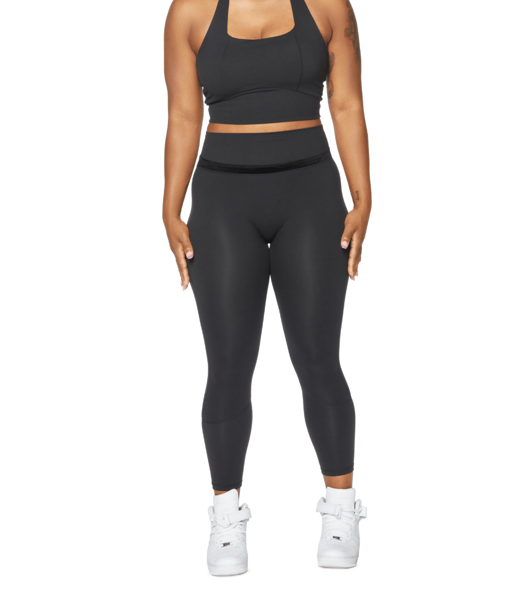 ACCENTUATE VELOUR LEGGINGS - ILUS LABEL