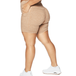 ALLURE HEATHER ENHANCED ZIPPER SHORTS - ILUS LABEL