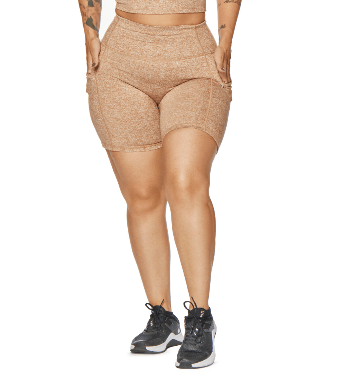 ALLURE HEATHER ENHANCED ZIPPER SHORTS - ILUS LABEL