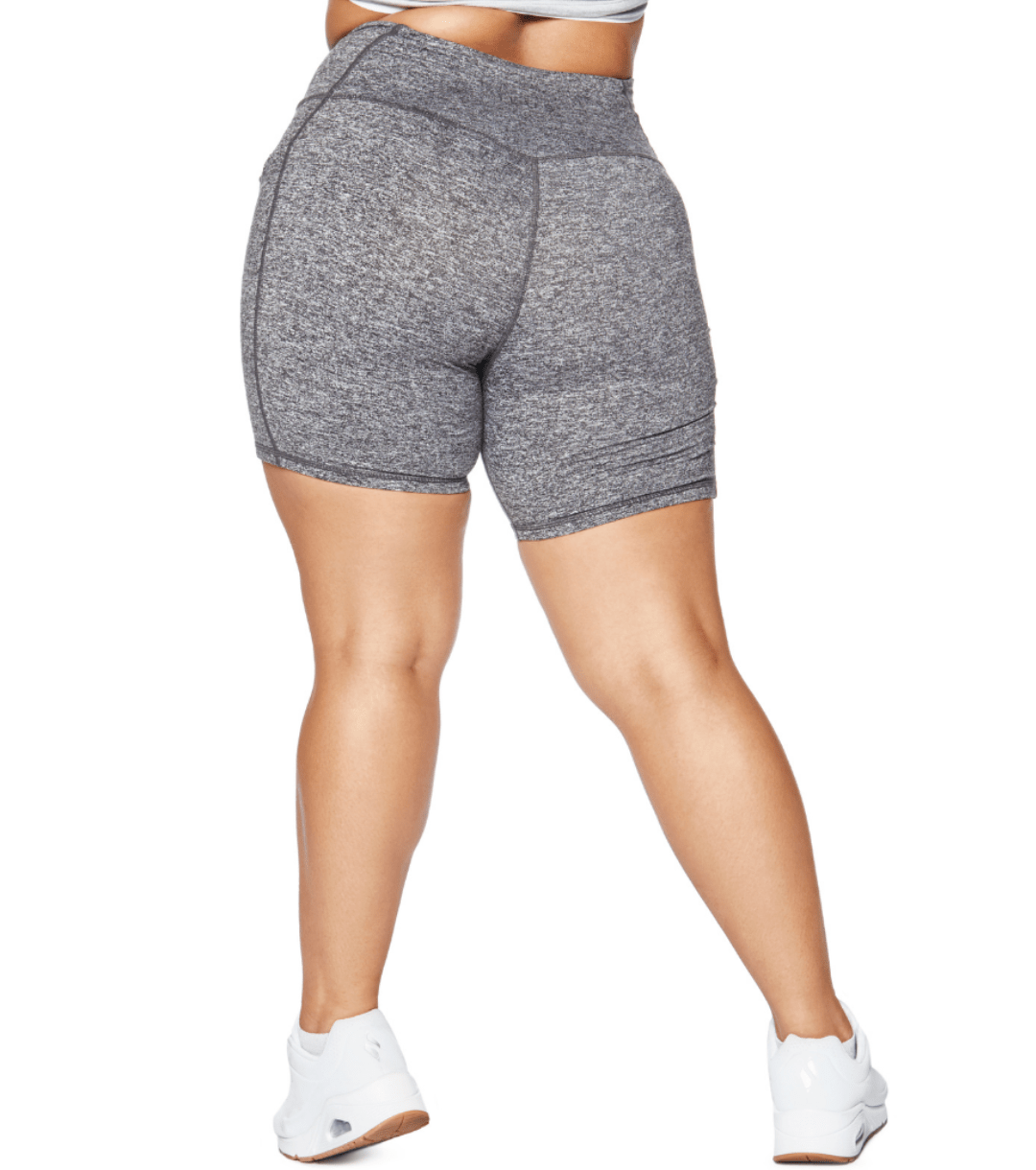 ALLURE HEATHER ENHANCED ZIPPER SHORTS - ILUS LABEL
