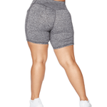 ALLURE HEATHER ENHANCED ZIPPER SHORTS - ILUS LABEL