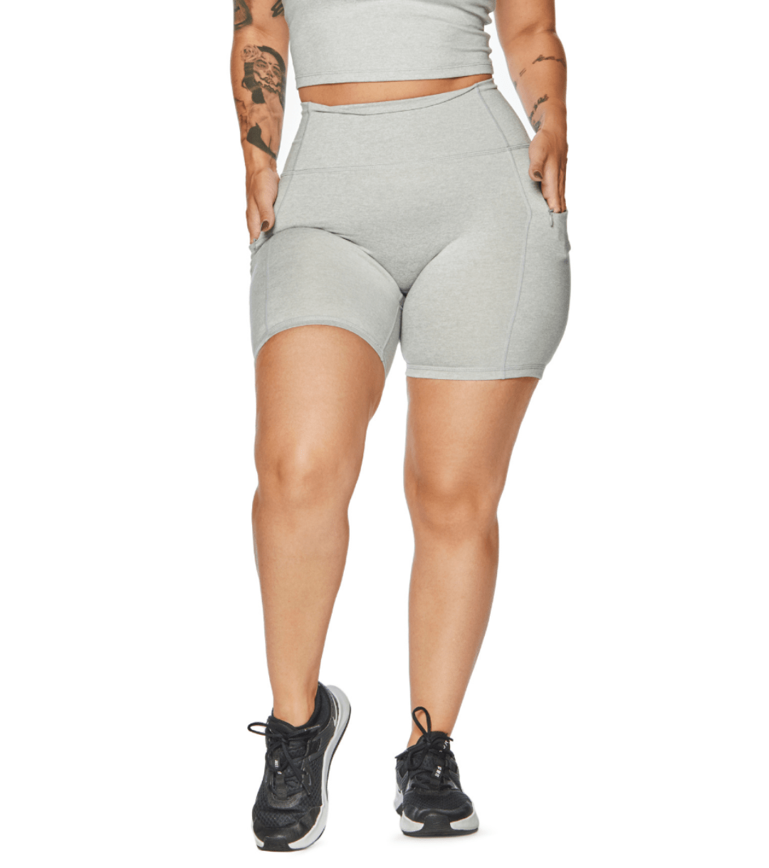 ALLURE HEATHER ENHANCED ZIPPER SHORTS - ILUS LABEL