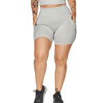 ALLURE HEATHER ENHANCED ZIPPER SHORTS - ILUS LABEL