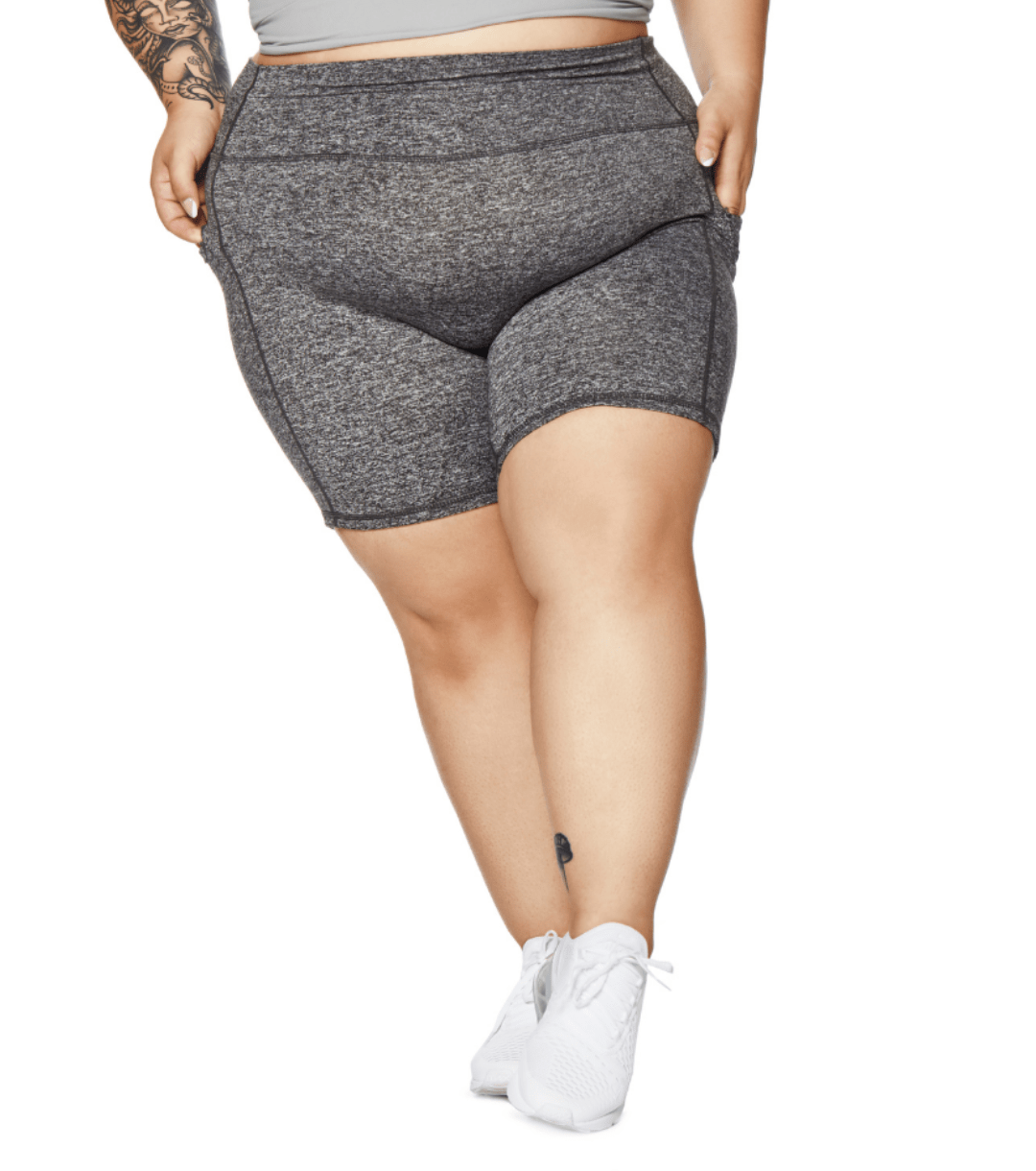 ALLURE HEATHER ENHANCED ZIPPER SHORTS - ILUS LABEL