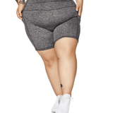 ALLURE HEATHER ENHANCED ZIPPER SHORTS - ILUS LABEL