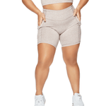 ALLURE HEATHER ENHANCED ZIPPER SHORTS - ILUS LABEL