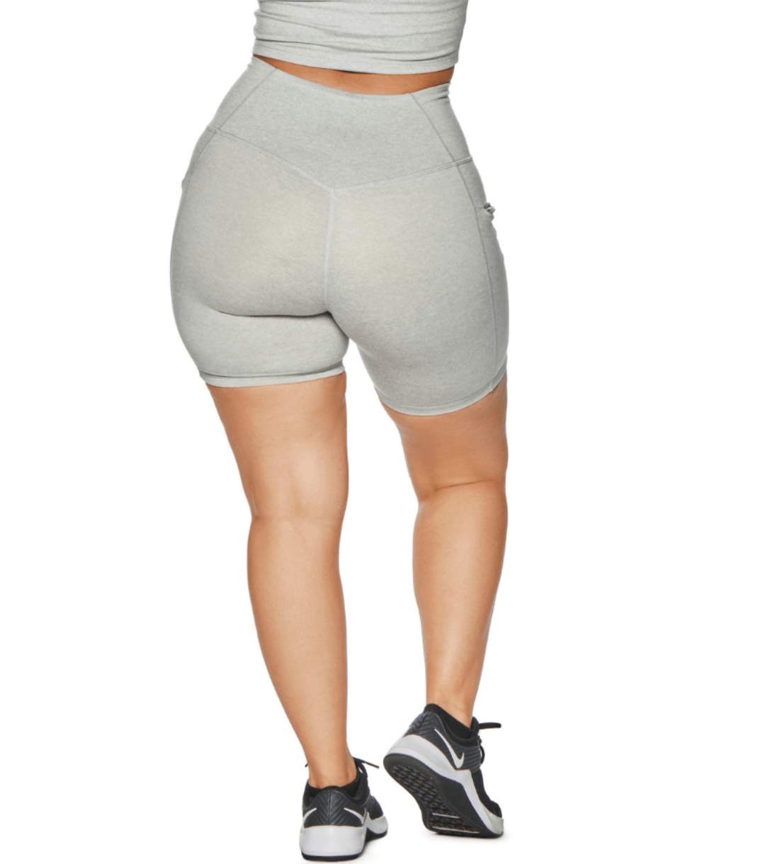 ALLURE HEATHER ENHANCED ZIPPER SHORTS - ILUS LABEL