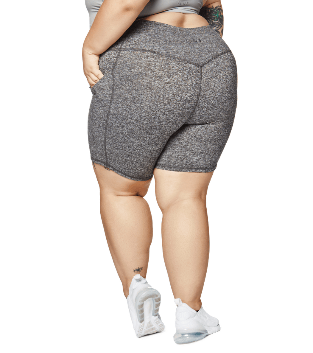 ALLURE HEATHER ENHANCED ZIPPER SHORTS - ILUS LABEL