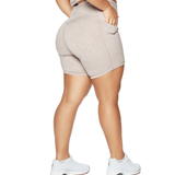 ALLURE HEATHER ENHANCED ZIPPER SHORTS - ILUS LABEL