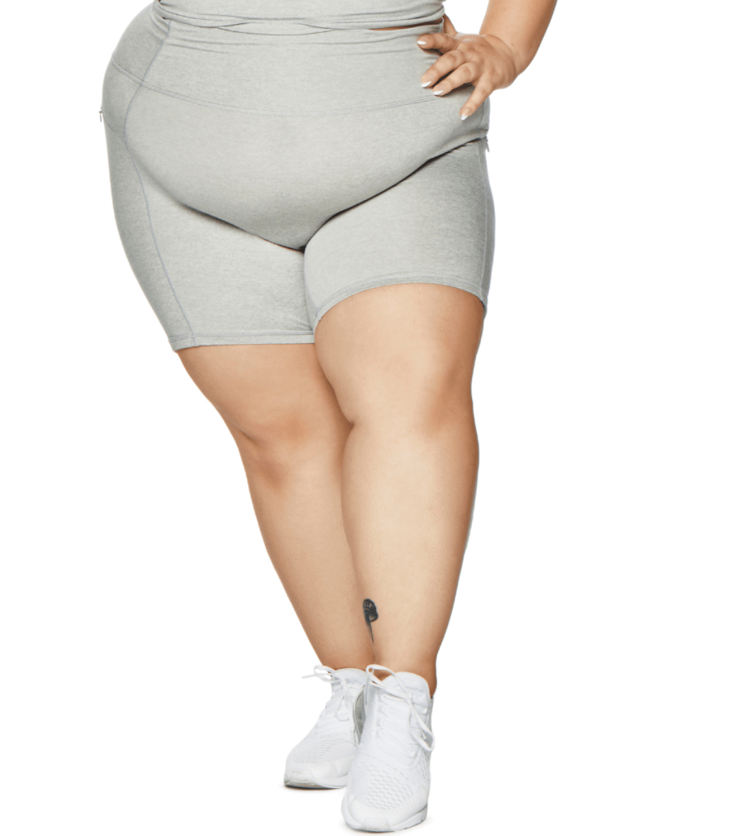 ALLURE HEATHER ENHANCED ZIPPER SHORTS - ILUS LABEL