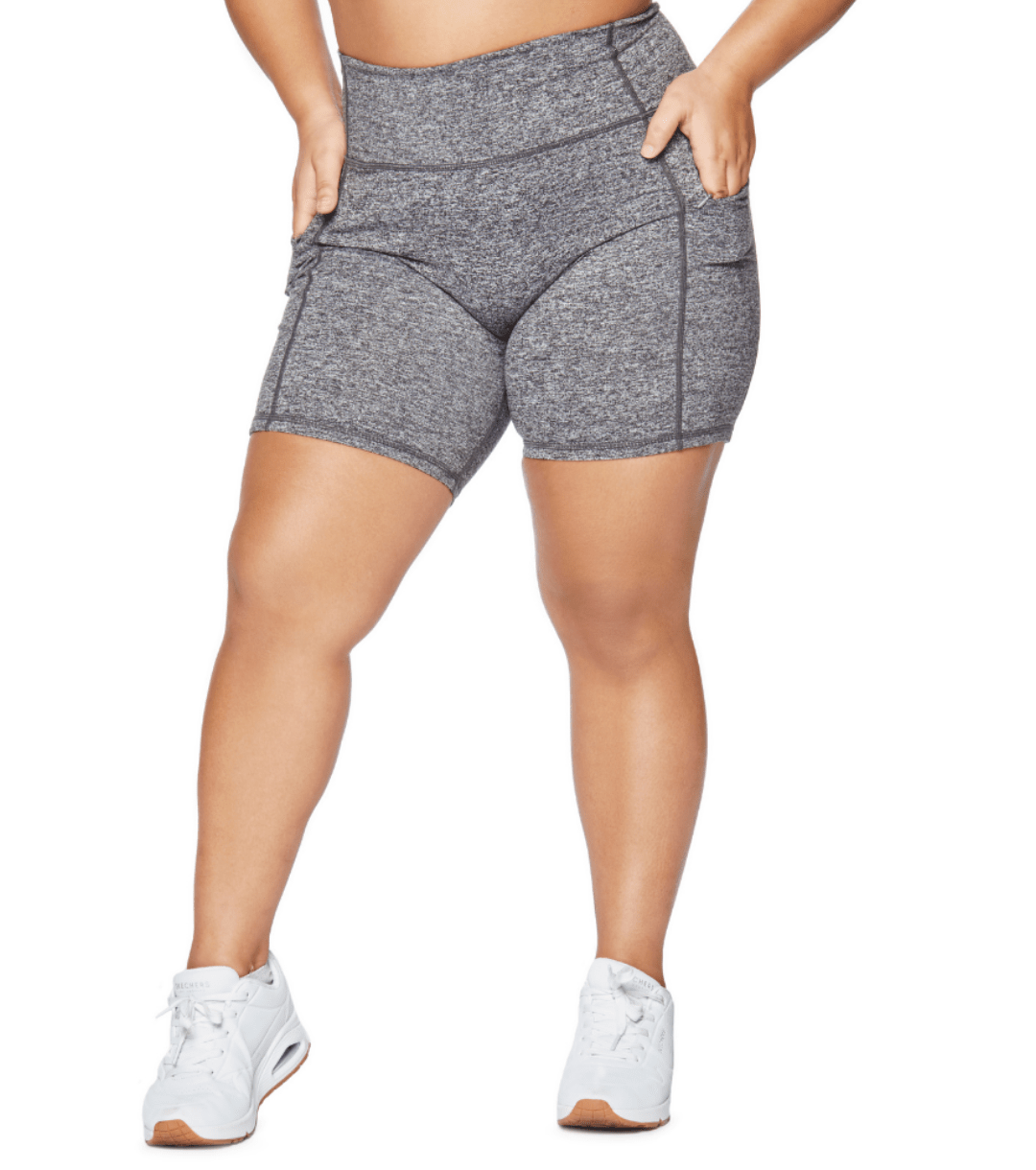 ALLURE HEATHER ENHANCED ZIPPER SHORTS - ILUS LABEL