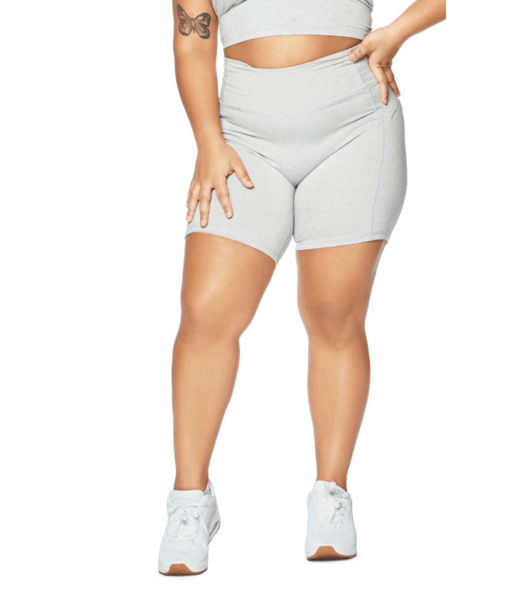 ALLURE HEATHER ENHANCED ZIPPER SHORTS - ILUS LABEL