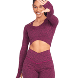 CINCH ALLURE CROSS - OVER CROP TOP - ILUS LABEL