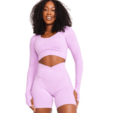 CINCH ALLURE CROSS - OVER CROP TOP - ILUS LABEL