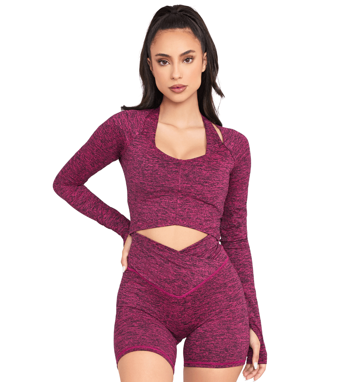 CINCH ALLURE CROSS - OVER CROP TOP - ILUS LABEL