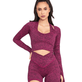 CINCH ALLURE CROSS - OVER CROP TOP - ILUS LABEL