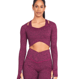 CINCH ALLURE CROSS - OVER CROP TOP - ILUS LABEL