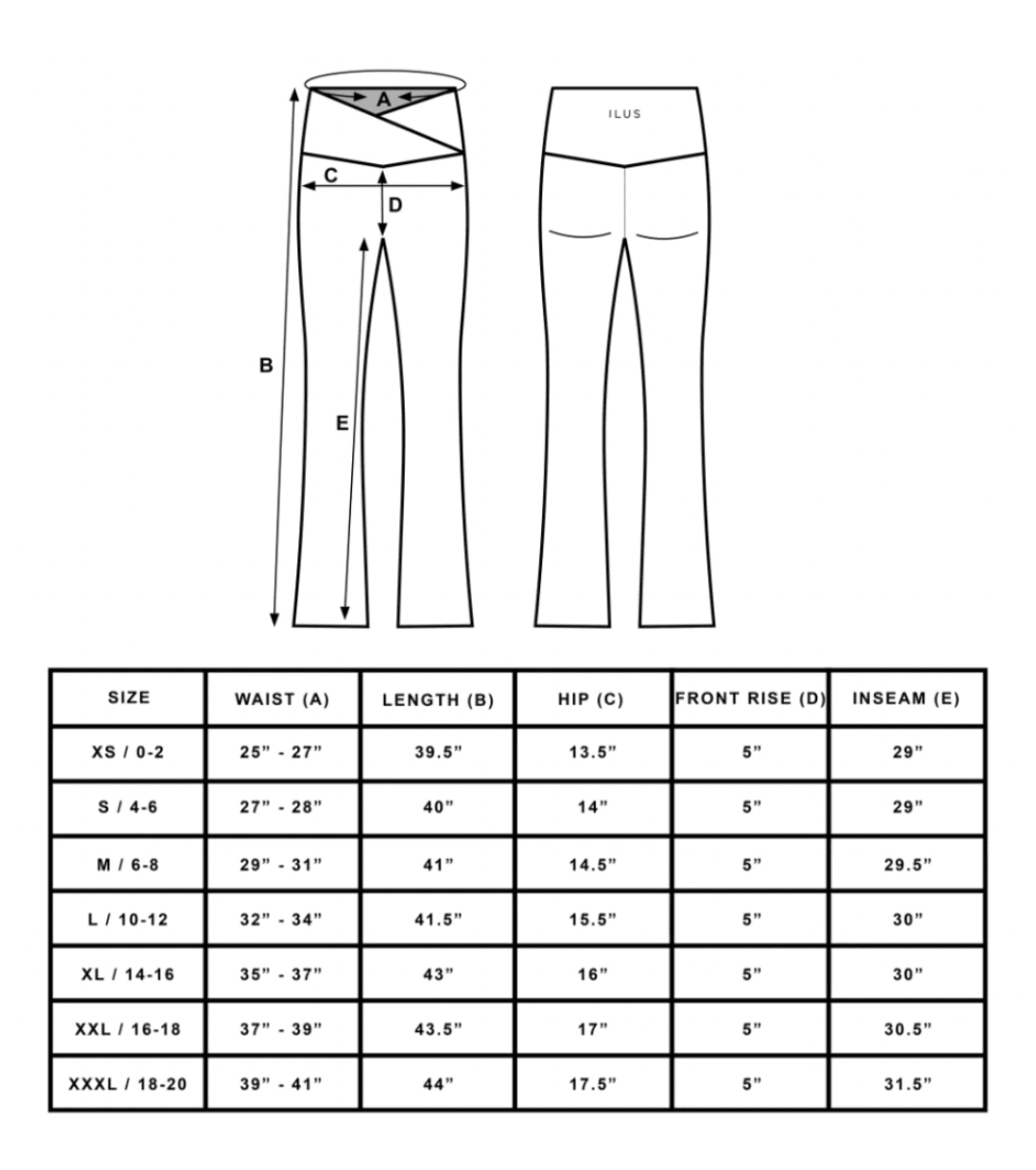 CINCH ALLURE CROSS OVER FLARE LEGGINGS - ILUS LABEL