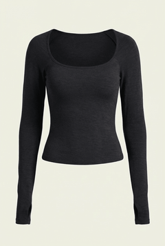 ESSENTIAL SCOOP LONG SLEEVE - ILUS LABEL