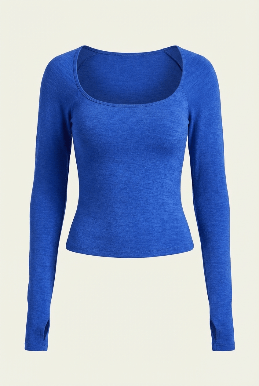 ESSENTIAL SCOOP LONG SLEEVE - ILUS LABEL